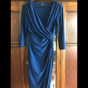 Ralph Lauren Navy blue dress. Size 8.